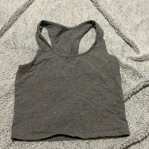 Size Medium, cropped razor back workout tank top